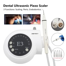 Dental Ultrasonic Piezo Scaler with Detachable Handpiece 5*Tips Automatic frequency fit EMS Cavitron Woodpeck