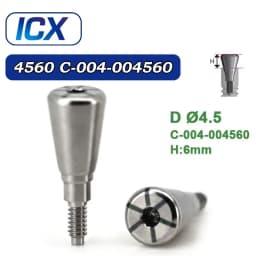 For ICX Implant System Dental Healing Abutment Healing Cap Cover Screw Lab Analog Digital Analog Multi Unit Straight Abutment