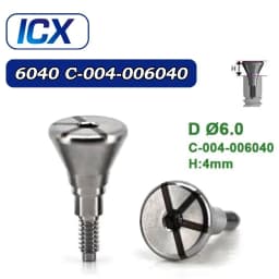 For ICX Implant System Dental Healing Abutment Healing Cap Cover Screw Lab Analog Digital Analog Multi Unit Straight Abutment