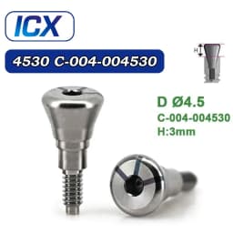 For ICX Implant System Dental Healing Abutment Healing Cap Cover Screw Lab Analog Digital Analog Multi Unit Straight Abutment
