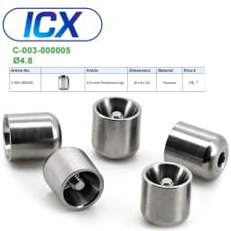 For ICX Implant System Dental Healing Abutment Healing Cap Cover Screw Lab Analog Digital Analog Multi Unit Straight Abutment