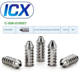 For ICX Implant System Dental Healing Abutment Healing Cap Cover Screw Lab Analog Digital Analog Multi Unit Straight Abutment