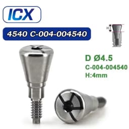 For ICX Implant System Dental Healing Abutment Healing Cap Cover Screw Lab Analog Digital Analog Multi Unit Straight Abutment