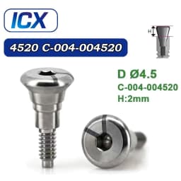 For ICX Implant System Dental Healing Abutment Healing Cap Cover Screw Lab Analog Digital Analog Multi Unit Straight Abutment