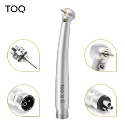 Dental E-Generator LED High & Low Speed Handpiece Kit Straight Contra Angle Air Turbine 2/4 Hole M4 / B2 Whole Kit