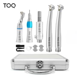 Dental E-Generator LED High & Low Speed Handpiece Kit Straight Contra Angle Air Turbine 2/4 Hole M4 / B2 Whole Kit
