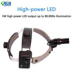 5W Dental LED Head Light Lamp Brightness Spot Ajustable Dental Lab Headlamp Surgical Headlight