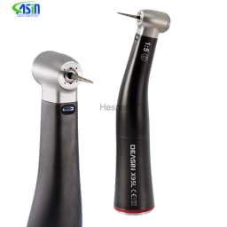 Dental X95L Black Low Speed Handpiece Increasing Red Ring Contra Angle Internal Water Spray With Optic Fiber For E-type Motor