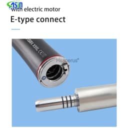 Dental X95L Black Low Speed Handpiece Increasing Red Ring Contra Angle Internal Water Spray With Optic Fiber For E-type Motor