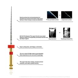 SOCO 6Pcs/Box Dental Nickel Titanium Heat Activation Root Canal File Endodontic Rotary Files Dentistry Materials