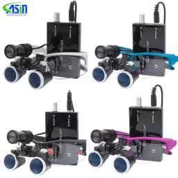 Dentistry Binocular Magnifier 2.5X 3.5X Ultra-lightweight Optical Loupes 320-420mm Magnifying Glass With Wireless 5W Headlamp