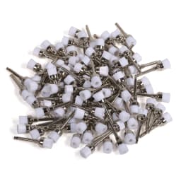 200Pcs Dental Prophy Latch Flat Polisher Teeth Polishing Cups / Brushes Rubber Material Nylon