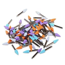 200Pcs Dental Prophy Latch Flat Polisher Teeth Polishing Cups / Brushes Rubber Material Nylon
