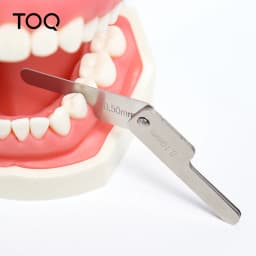 1setDental Interproximal Reduction Gauge Ruler Tooth Gap Measure Reciprocating IPR System Stainless Steel Orthodontic Instrument