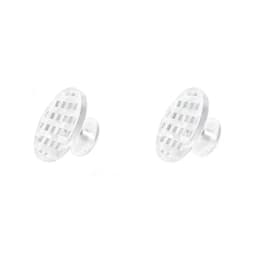 10Pcs Dental Orthodontics Lingual Buttons Metal Clear Ceramic Composite for Brackets Ortodoncia