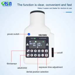DEASIN Dental Hand-held Portable High Frequency X-ray unit machine with Digital Sensor Rvg dental image system