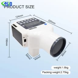 DEASIN Dental Hand-held Portable High Frequency X-ray unit machine with Digital Sensor Rvg dental image system