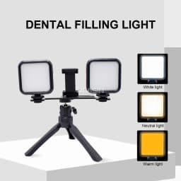 Dental Flash Light Oral Filling Lamp LED Photography Equipment Flashlight for Dentistry