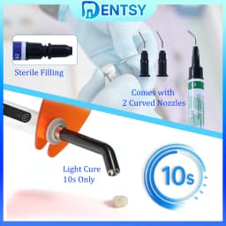 Dental Flowable Composite Resin Kit - Light Cure Resin A1-A3.5 with Etch Gel & Bond Primer for Restorations