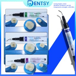 Dental Flowable Composite Resin Kit - Light Cure Resin A1-A3.5 with Etch Gel & Bond Primer for Restorations