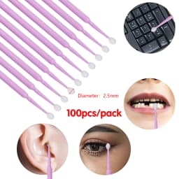 100Pcs Dental Micro Applicator Brush Disposable Cotton Swab Dentistry Materials Eyelash Extension Tools makeup applicator