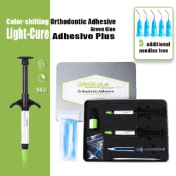 Dental Braces Green Glue Adhesivos Orthodontic Universal Light-Cure For Bracket Tube Crystal DecorationTeeth Glue Braces Kit Wit