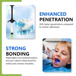 Dental Braces Green Glue Adhesivos Orthodontic Universal Light-Cure For Bracket Tube Crystal DecorationTeeth Glue Braces Kit Wit