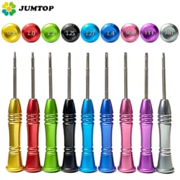 JUMTOP 9Pcs/Kit Dental Implant Screwdriver with Handle Micro Screw Driver for Implants System Drilling Tool