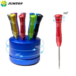 JUMTOP 9Pcs/Kit Dental Implant Screwdriver with Handle Micro Screw Driver for Implants System Drilling Tool