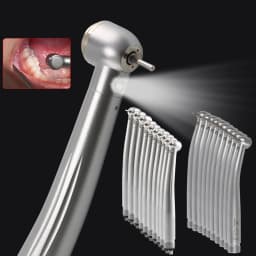 10Pcs Dental LED Self-Power E-generator High Speed Handpiece Fiber Optic Air Turbine Cartridge Rotor 2/4hole Fit NSK KAVO