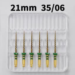 Glin Dental Heat Activated Gold Flexible Endo Files Canal Root Treatment Rotary Golden File Dentist Tools Endodontic Files