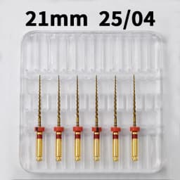 Glin Dental Heat Activated Gold Flexible Endo Files Canal Root Treatment Rotary Golden File Dentist Tools Endodontic Files