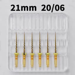 Glin Dental Heat Activated Gold Flexible Endo Files Canal Root Treatment Rotary Golden File Dentist Tools Endodontic Files