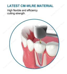 Glin Dental Heat Activated Gold Flexible Endo Files Canal Root Treatment Rotary Golden File Dentist Tools Endodontic Files
