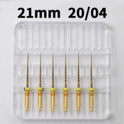 Glin Dental Heat Activated Gold Flexible Endo Files Canal Root Treatment Rotary Golden File Dentist Tools Endodontic Files