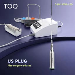 TOQ Dental Brushless Mini LED Portable Professional Implant Motor For Surgical Straight Handpiece Bone Surgery Electric Tool