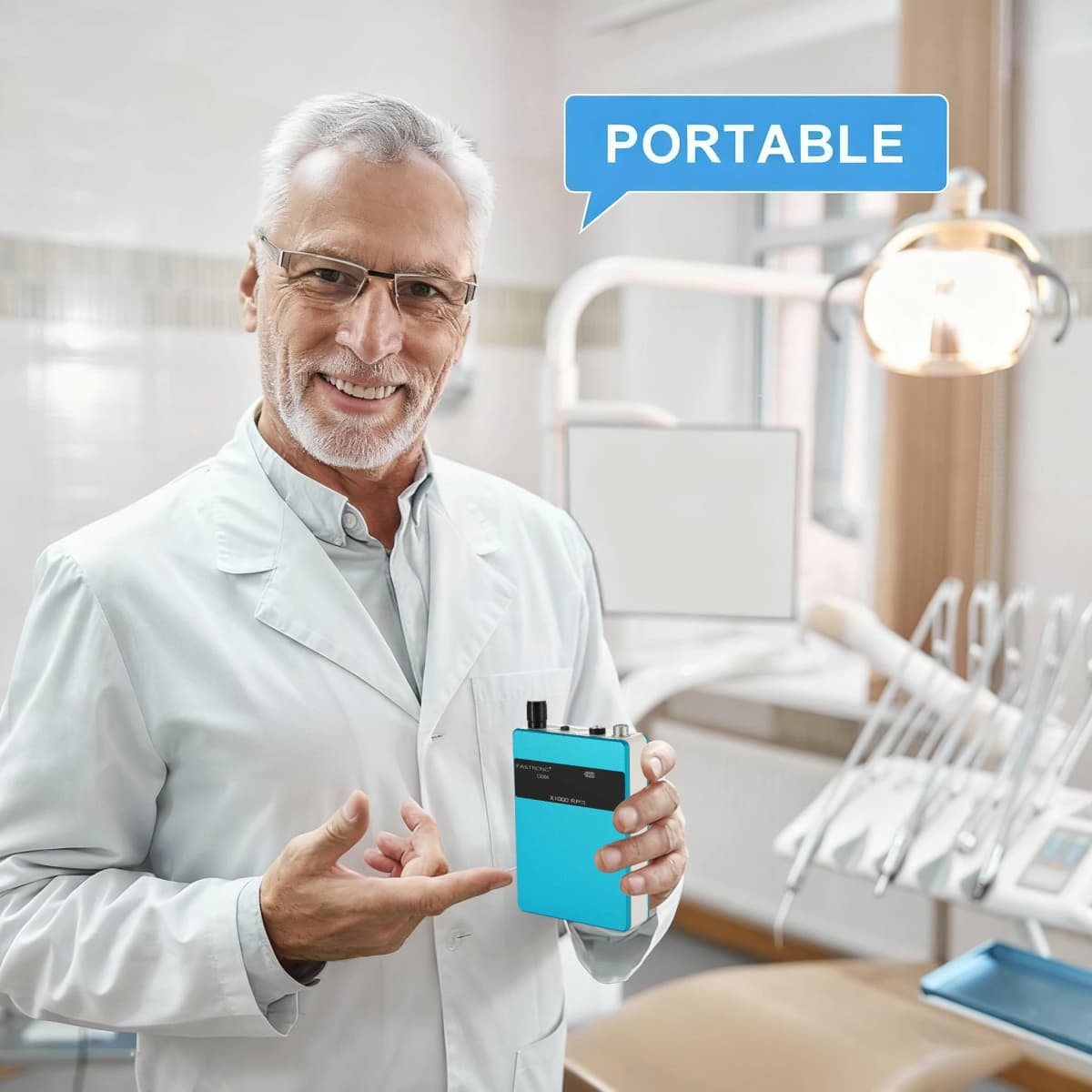 Portable Dental Micromotor With Digital Display Rechargeable Brushless Handpiece Dentist Equipment Tool Polishing Machine 