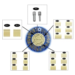 Dental Endodontic Conical Screw Post Endo Root Canal Pins Stainless Steel Gold Plated Quartz Material Screw Posts