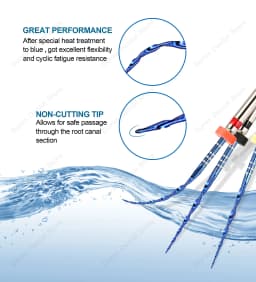 Glin Dental Instruments Bule System Simple Reciprocating Rotary Files Endodontic Materials Root Canal Files 25mm G25 G40 G50