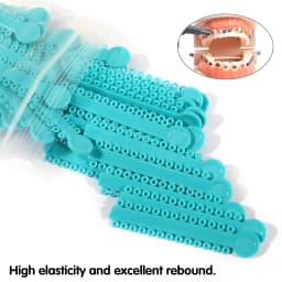 40pcs/bag Dental Orthodontics Elastic Ligature Ties Braces Elastomeric Dental Ligating Modules /ligature ties Dentist Treatment