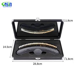 27 Colors 3D Shade Guide Tooth Shade Chart Board Color Comparator Teeth Whitening Set Bleaching Dental Plate