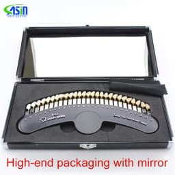 27 Colors 3D Shade Guide Tooth Shade Chart Board Color Comparator Teeth Whitening Set Bleaching Dental Plate