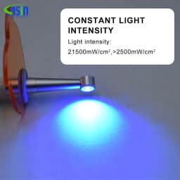 DEASIN Dental LED Light Curing Lamp 360 Degree Rotation 1 to 40 Seconds Cure 4 Lighting Modes Constant Light Intensity