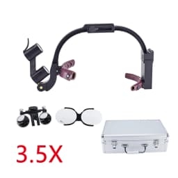 2.5x/3.5x Popular Dental LED Surgical Headlight 5W Colorful Magnifier Binocular Loupes Convenient for Doctors to Operate Recharg