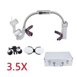 2.5x/3.5x Popular Dental LED Surgical Headlight 5W Colorful Magnifier Binocular Loupes Convenient for Doctors to Operate Recharg