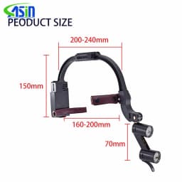 2.5x/3.5x Popular Dental LED Surgical Headlight 5W Colorful Magnifier Binocular Loupes Convenient for Doctors to Operate Recharg