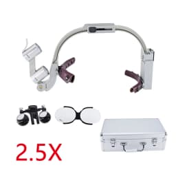 2.5x/3.5x Popular Dental LED Surgical Headlight 5W Colorful Magnifier Binocular Loupes Convenient for Doctors to Operate Recharg