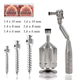 Dental Orthodontic Expansion Screw Driver Ratchet Wrench Kit for Maxillary Skeletal Expander & Ortho Micro Mini Implant Screw