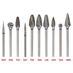 Dental Polishing HP 2.35mm Tungsten Carbide Steel Burs bur Tooth Drill Fit dental low speed straight handpiece
