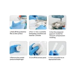 Dental Vacuum Forming Sheets Hard Soft Orthodontic Retainer Slice Square0.8/1.0/1.5/2.0/3.0mm Lab Splint Thermoforming Materials